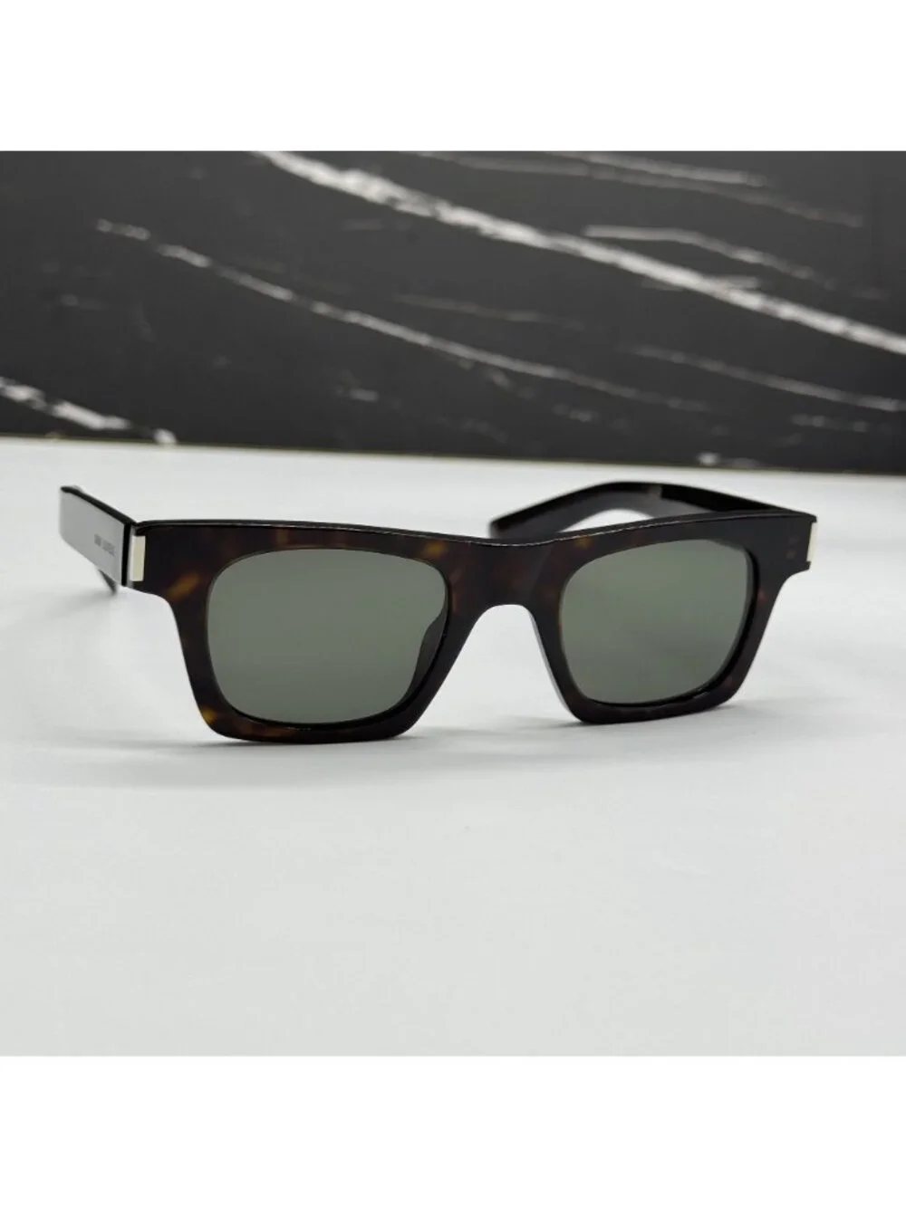 NWT Saint Laurent SL719 002 Havana Gray Unisex Sunglasses